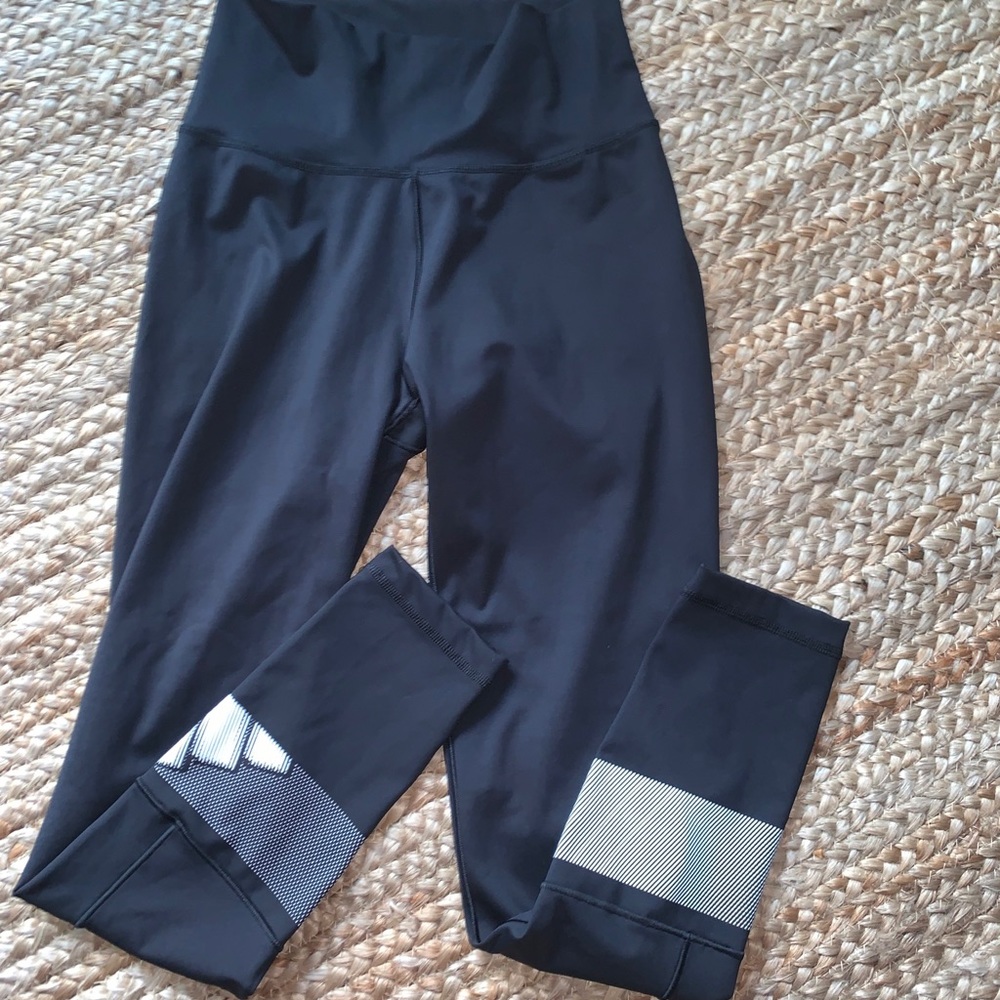 Adidas Prime Green Black Leggings, Small
